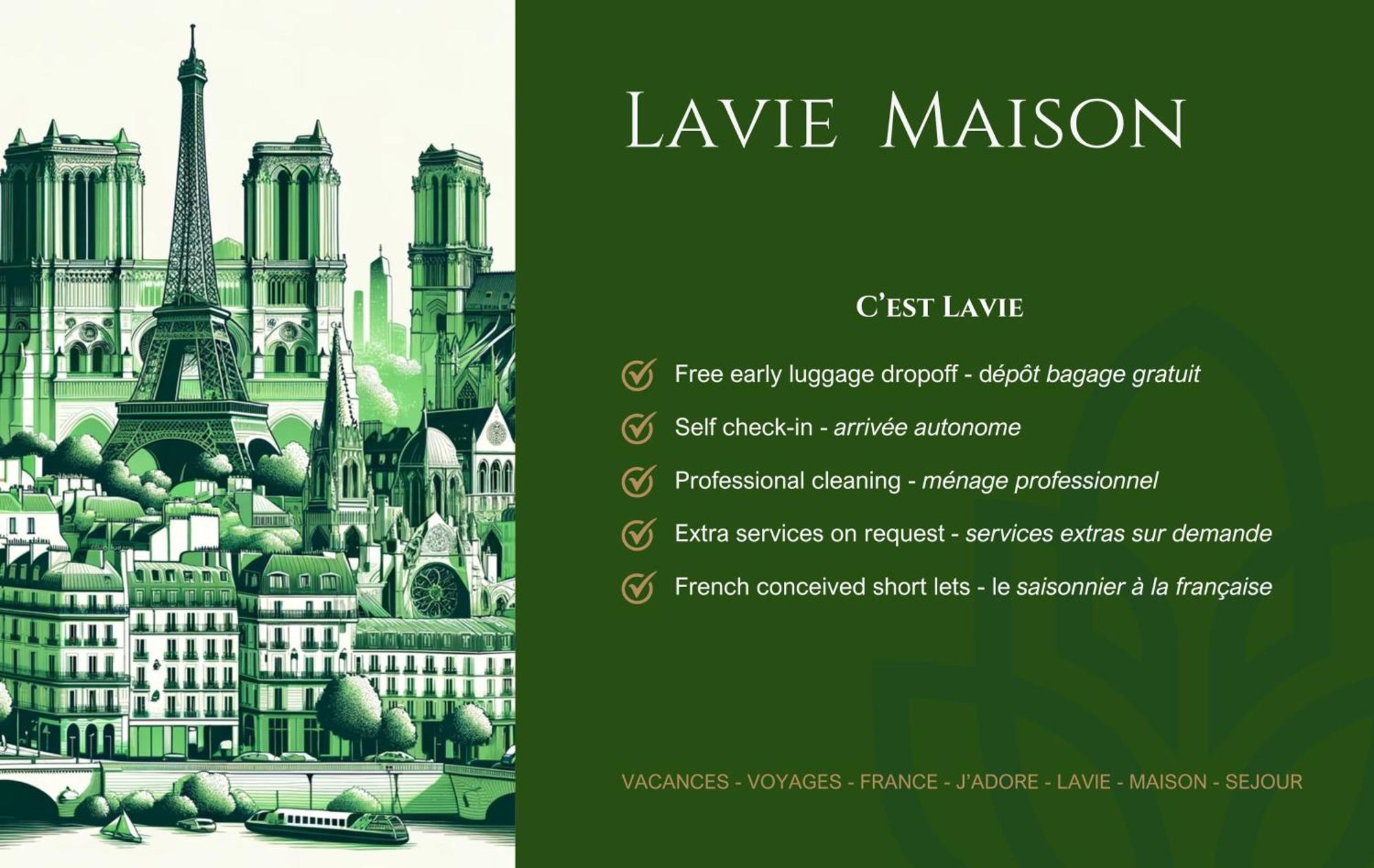 Lavie Maison Hot Tub And Ac Near Arc De Triomphe Paris Extérieur photo